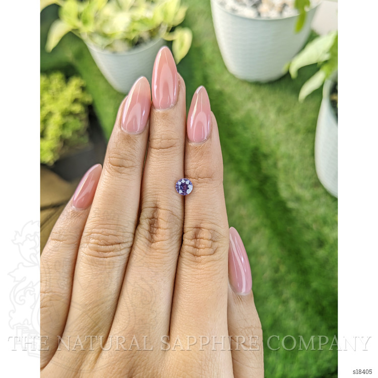 0.74 Ct. Violet Sapphire from Ceylon (Sri Lanka)
