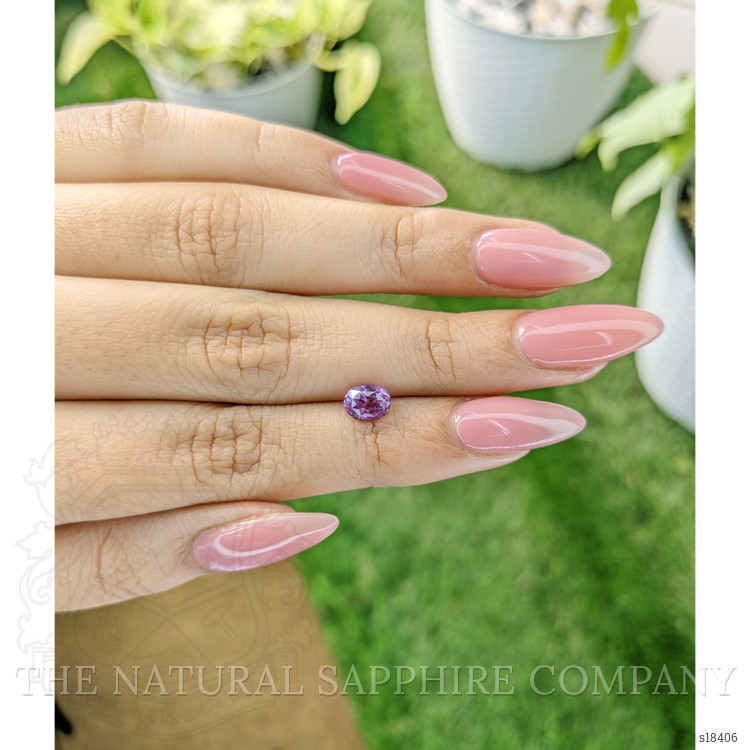 1.08 Ct. Pinkish Purple Sapphire from Ceylon (Sri Lanka)