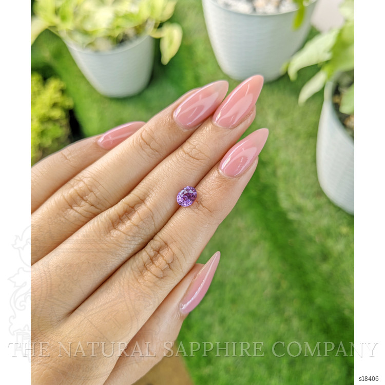1.08 Ct. Pinkish Purple Sapphire from Ceylon (Sri Lanka)