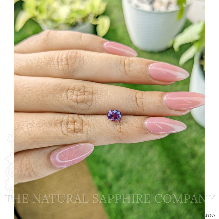 1.18 Ct. Pinkish Purple Sapphire from Ceylon (Sri Lanka)