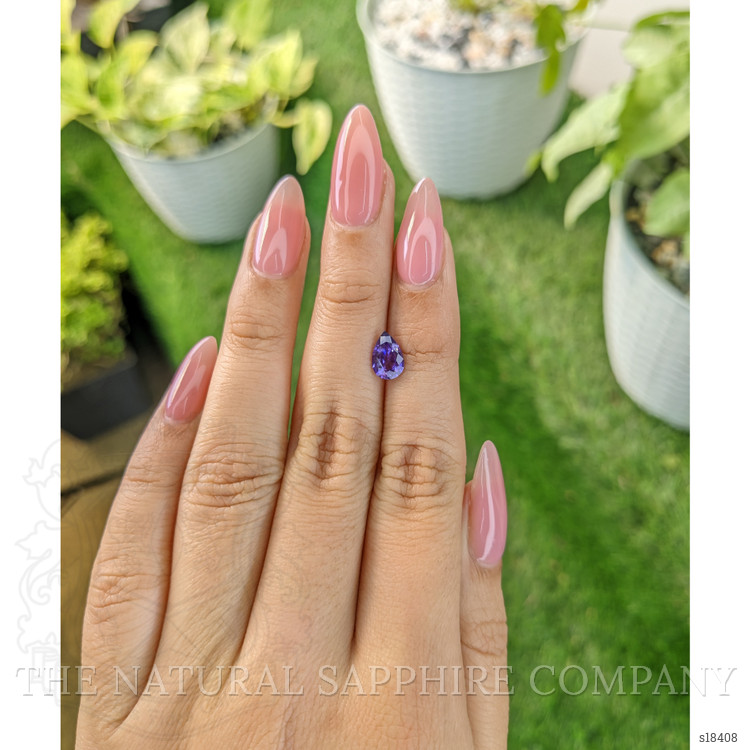 1.18 Ct. Violet Sapphire from Ceylon (Sri Lanka)
