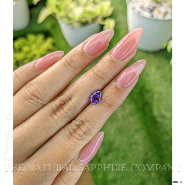 1.18 Ct. Violet Sapphire from Ceylon (Sri Lanka)