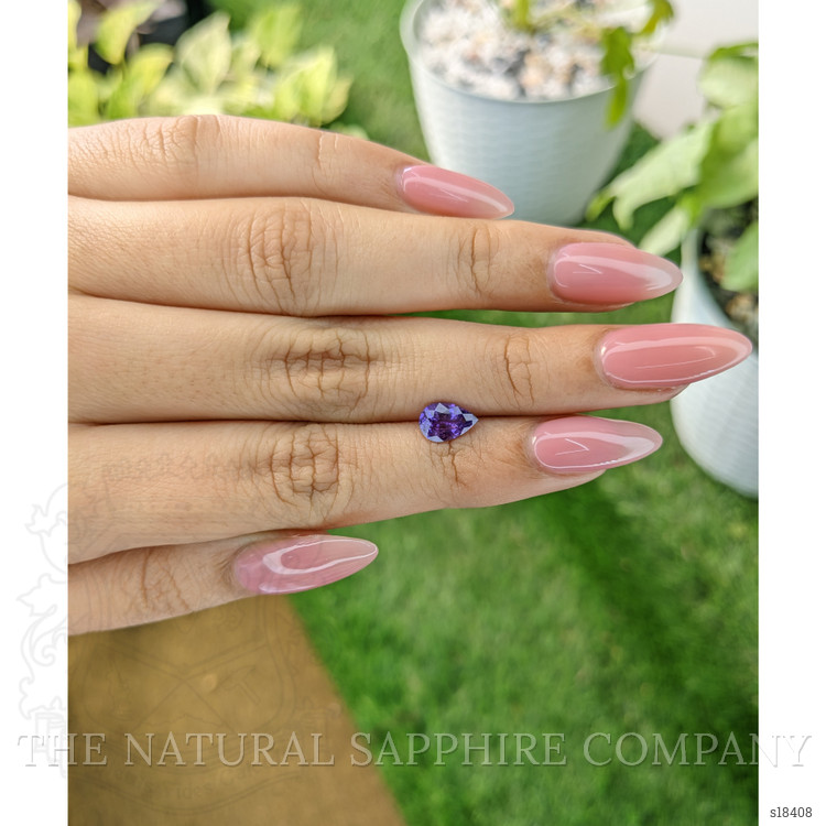 1.18 Ct. Violet Sapphire from Ceylon (Sri Lanka)