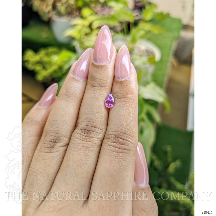 0.81 Ct. Purplish Pink Sapphire from Ceylon (Sri Lanka)