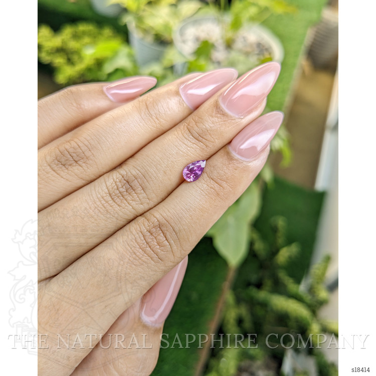 0.81 Ct. Purplish Pink Sapphire from Ceylon (Sri Lanka)