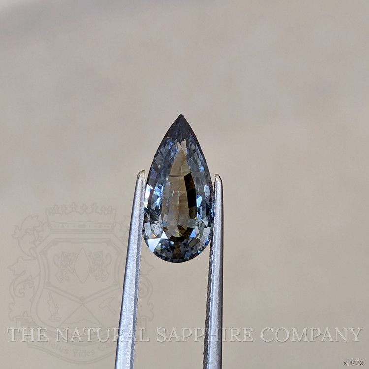 2.83 Ct. Greyish Blue Sapphire from Ceylon (Sri Lanka)