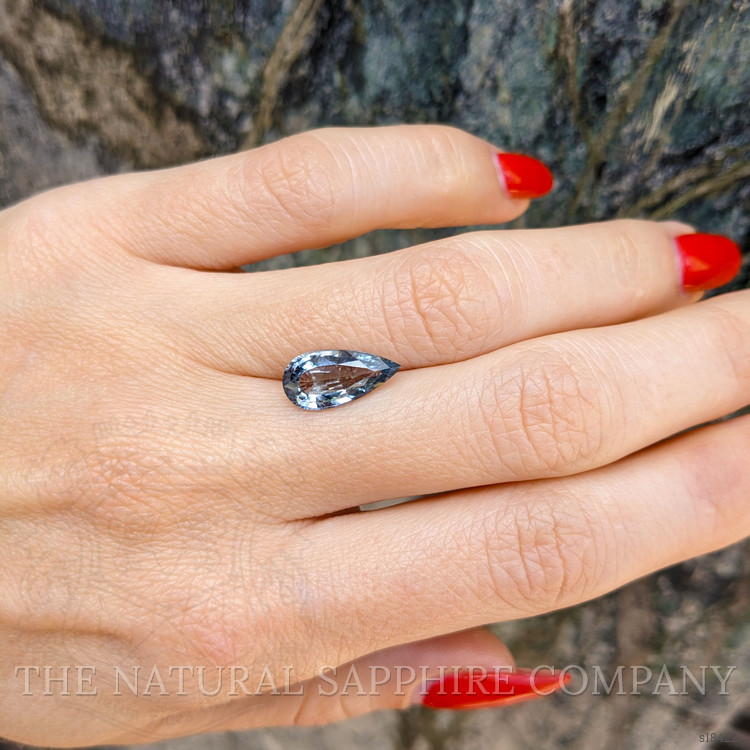 2.83 Ct. Greyish Blue Sapphire from Ceylon (Sri Lanka)