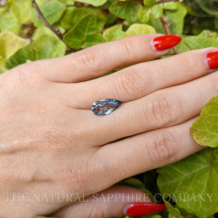 2.83 Ct. Greyish Blue Sapphire from Ceylon (Sri Lanka)