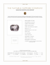 1.22 Ct. Pinkish Brown Sapphire from Ceylon (Sri Lanka) Scan Report
