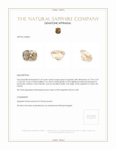 2.18 Ct. Peach Sapphire from Ceylon (Sri Lanka) Appraisal