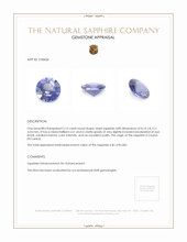 2.13 Ct. Violet Sapphire from Ceylon (Sri Lanka) Appraisal