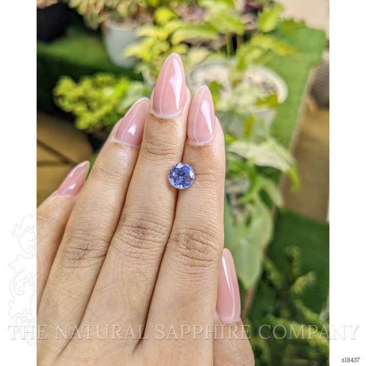 1.96 Ct. Purplish Blue Sapphire from Ceylon (Sri Lanka)