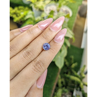 1.96 Ct. Purplish Blue Sapphire from Ceylon (Sri Lanka) Life Style