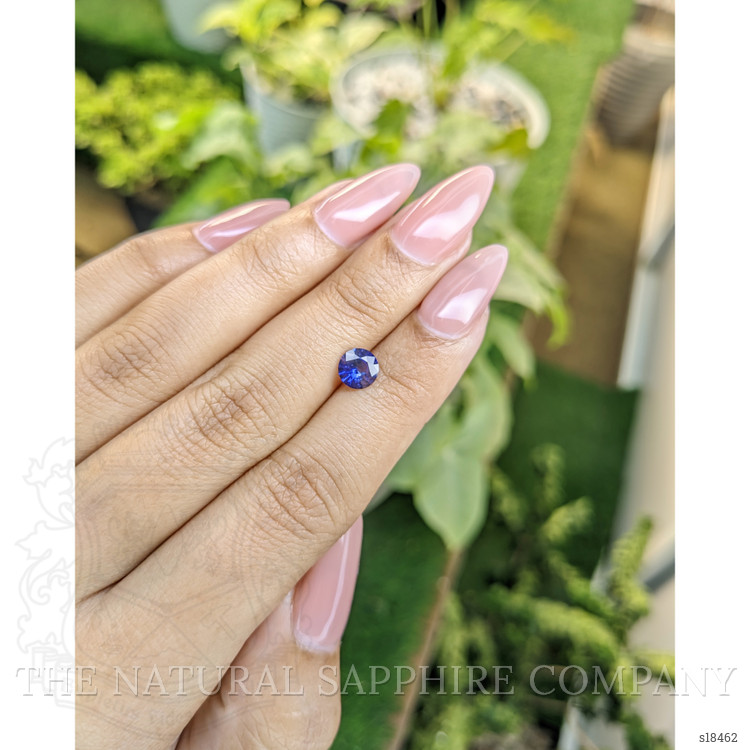 0.87 Ct. Blue Sapphire from Ceylon (Sri Lanka)