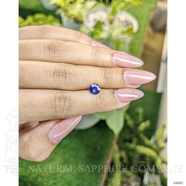 0.87 Ct. Blue Sapphire from Ceylon (Sri Lanka)