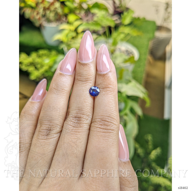 0.87 Ct. Blue Sapphire from Ceylon (Sri Lanka)