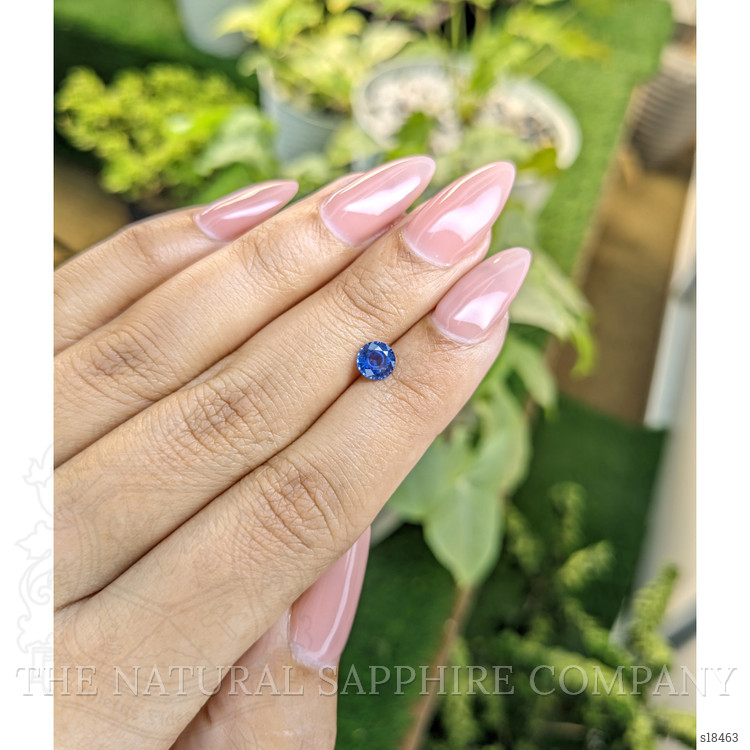 0.69 Ct. Blue Sapphire from Ceylon (Sri Lanka)
