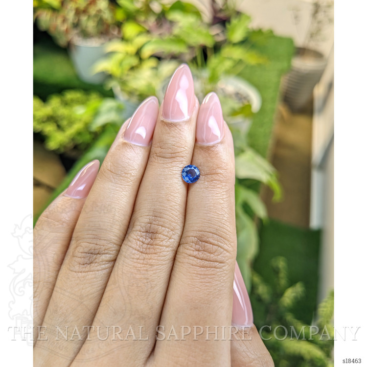 0.69 Ct. Blue Sapphire from Ceylon (Sri Lanka)