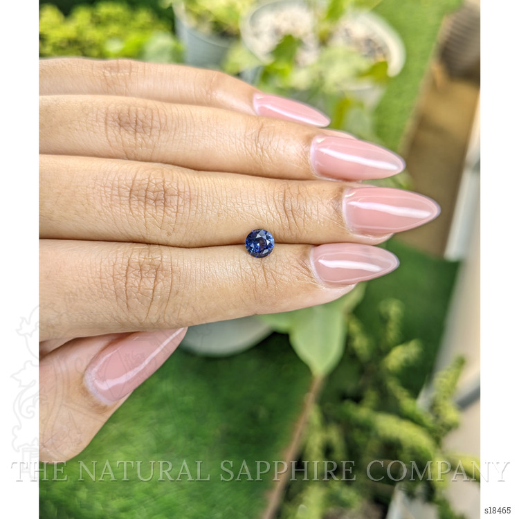 0.82 Ct. Blue Sapphire from Ceylon (Sri Lanka)