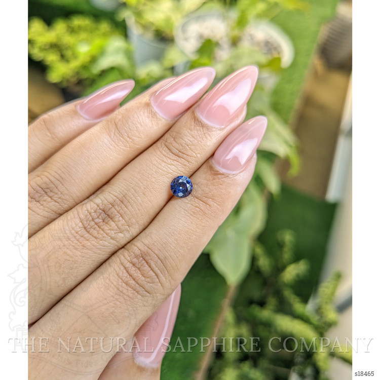0.82 Ct. Blue Sapphire from Ceylon (Sri Lanka)