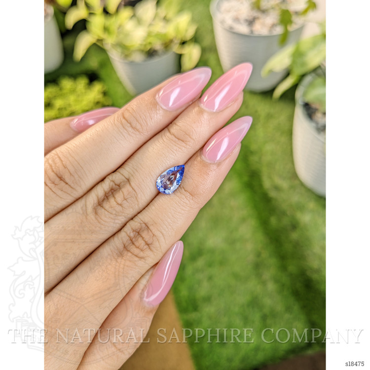 1.86 Ct. Blue Sapphire from Ceylon (Sri Lanka)