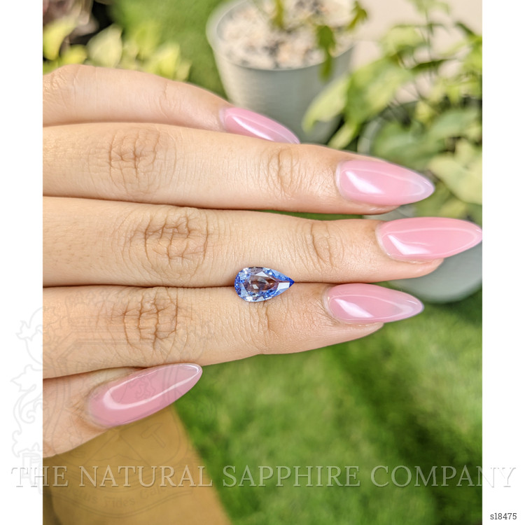 1.86 Ct. Blue Sapphire from Ceylon (Sri Lanka)