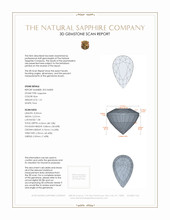 1.31 Ct. Blue Sapphire from Ceylon (Sri Lanka) 3 D Scan Report