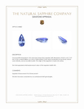1.00 Ct. Blue Sapphire from Ceylon (Sri Lanka) Appraisal