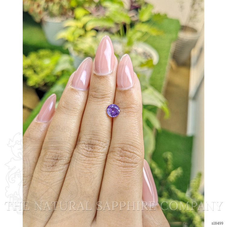 1.05 Ct. Pinkish Purple Sapphire from Ceylon (Sri Lanka)