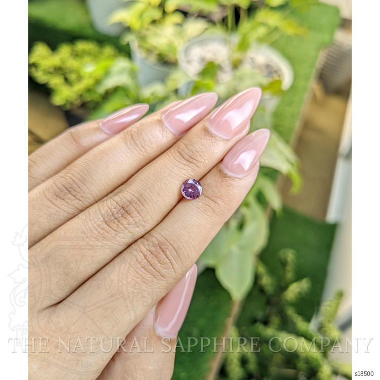 0.96 Ct. Purplish Pink Sapphire from Ceylon (Sri Lanka)