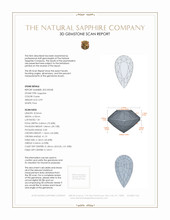0.99 Ct. Sapphire from Ceylon (Sri Lanka) 3 D Scan Report
