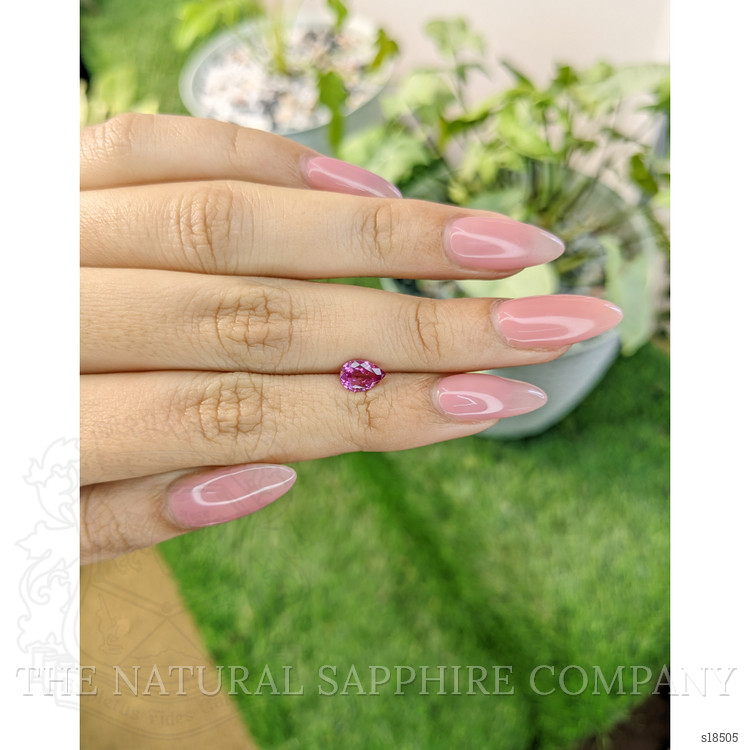 0.87 Ct. Pink Sapphire from Ceylon (Sri Lanka)
