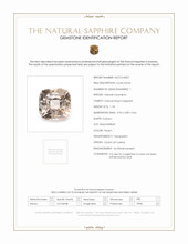 1.18 Ct. Peach Sapphire from Ceylon (Sri Lanka) Scan Report