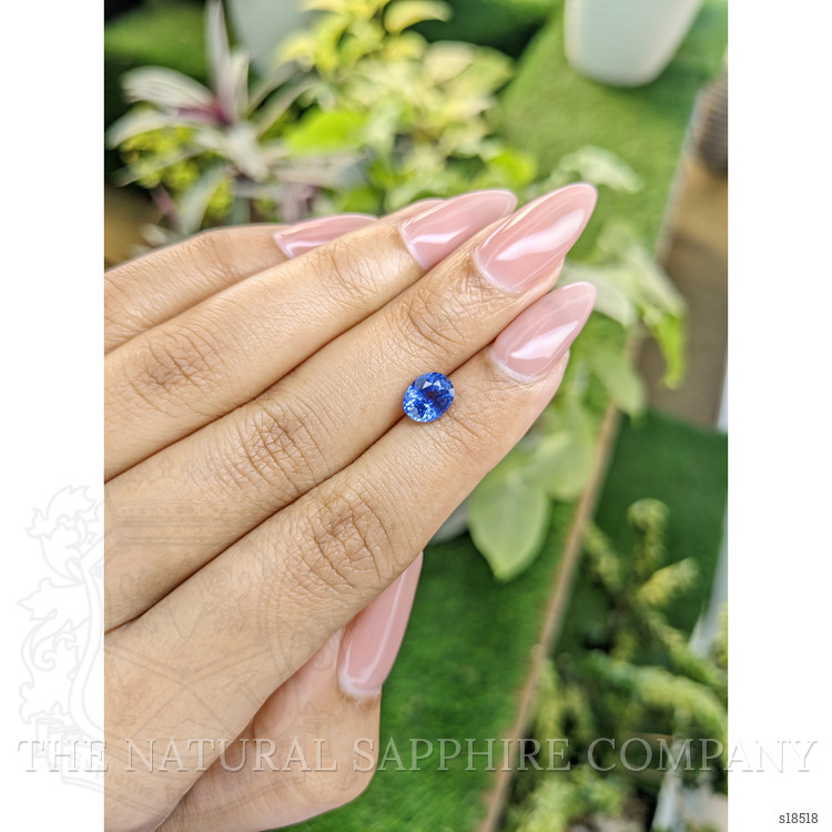 1.37 Ct. Blue Sapphire from Ceylon (Sri Lanka)