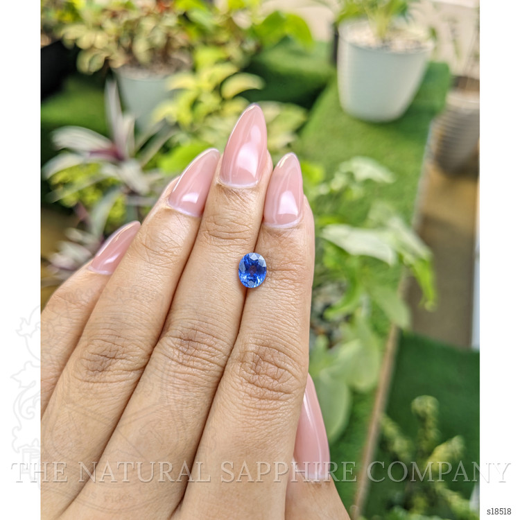 1.37 Ct. Blue Sapphire from Ceylon (Sri Lanka)