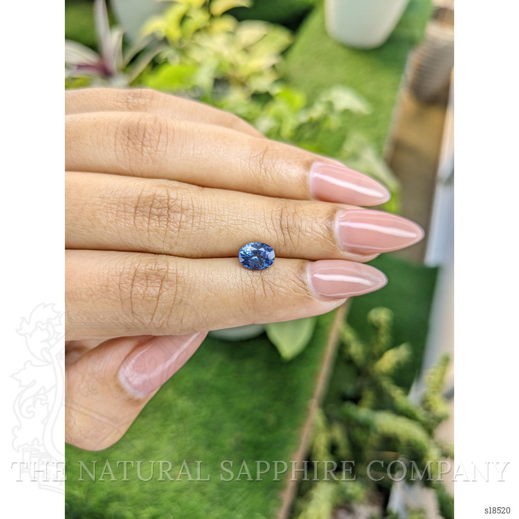 1.30 Ct. Blue Sapphire from Ceylon (Sri Lanka)