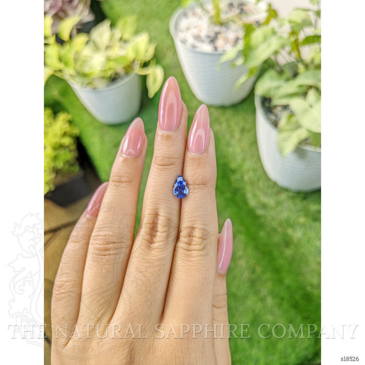 1.35 Ct. Blue Sapphire from Ceylon (Sri Lanka)