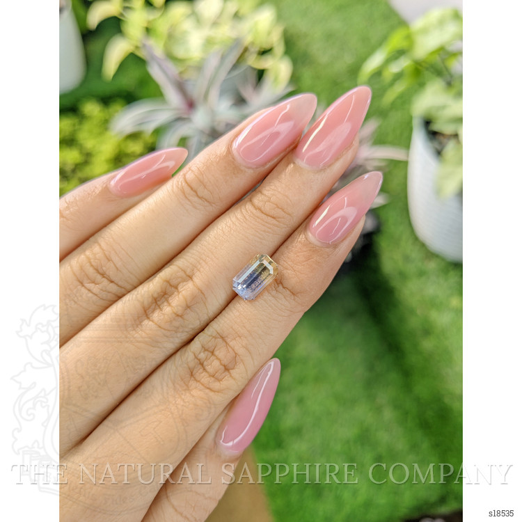 3.40 Ct. Bi Color Sapphire from Ceylon (Sri Lanka)