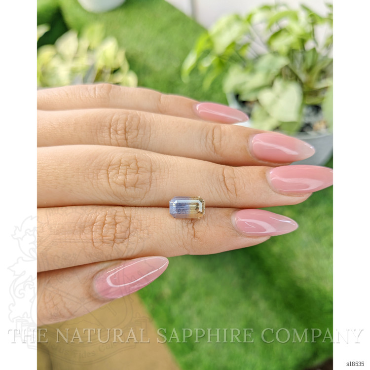 3.40 Ct. Bi Color Sapphire from Ceylon (Sri Lanka)