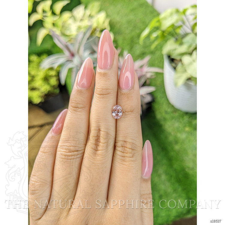 1.38 Ct. Peach Sapphire from Ceylon (Sri Lanka)