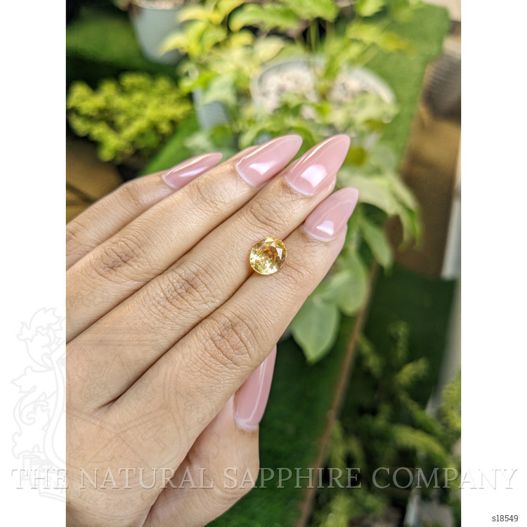 3.53 Ct. Peach Sapphire from Ceylon (Sri Lanka)