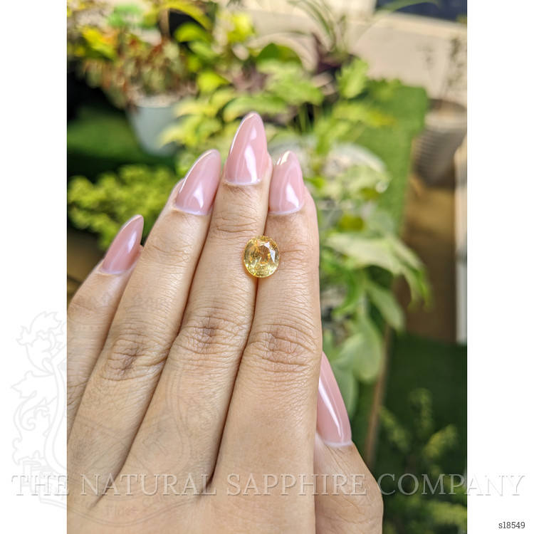 3.53 Ct. Peach Sapphire from Ceylon (Sri Lanka)