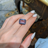 7.94 Ct. Violet Sapphire from Ceylon (Sri Lanka) Life Style