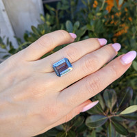 7.94 Ct. Violet Sapphire from Ceylon (Sri Lanka) Life Style