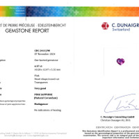 4.97 Ct. Pink Sapphire from Madagascar Scan Report