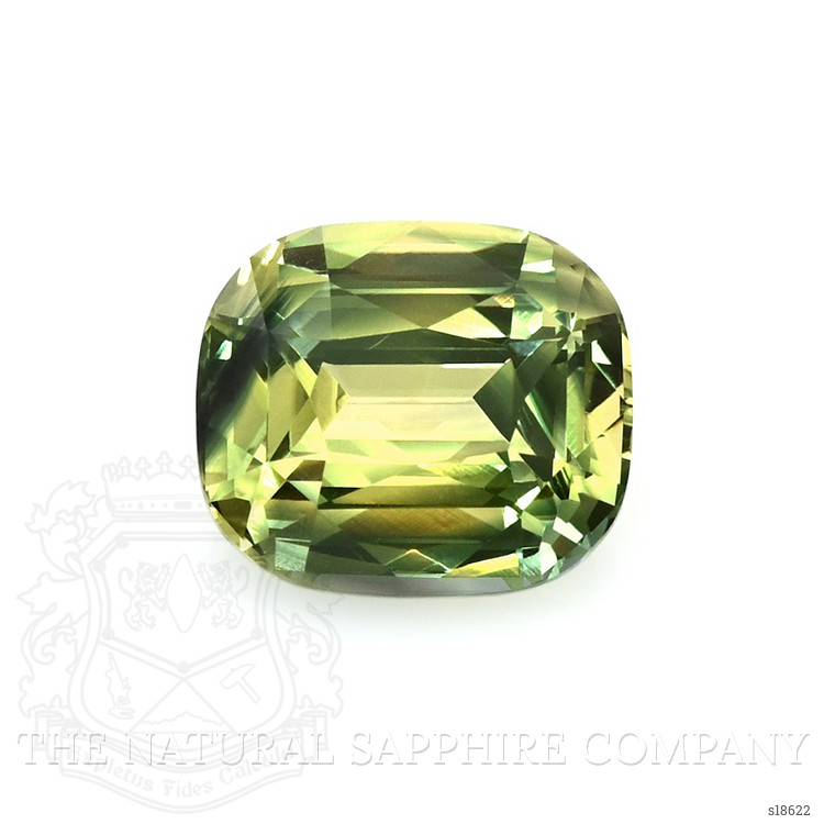 4.52 Ct. Yellowish Green Sapphire from Ceylon (Sri Lanka)