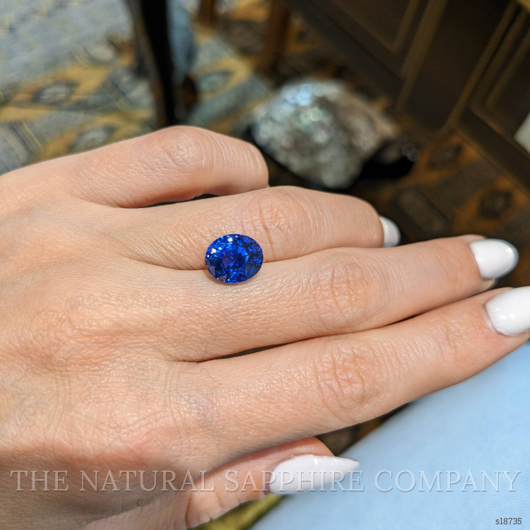 5.13 Ct. Blue Sapphire from Ceylon (Sri Lanka)