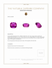 8.49 Ct. Sapphire from Madagascar Appraisal