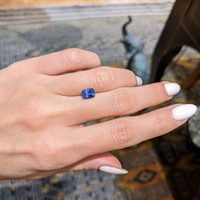 1.54 Ct. Blue Sapphire from Ceylon (Sri Lanka) Life Style