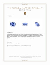 1.83 Ct. Blue Sapphire from Ceylon (Sri Lanka) Appraisal